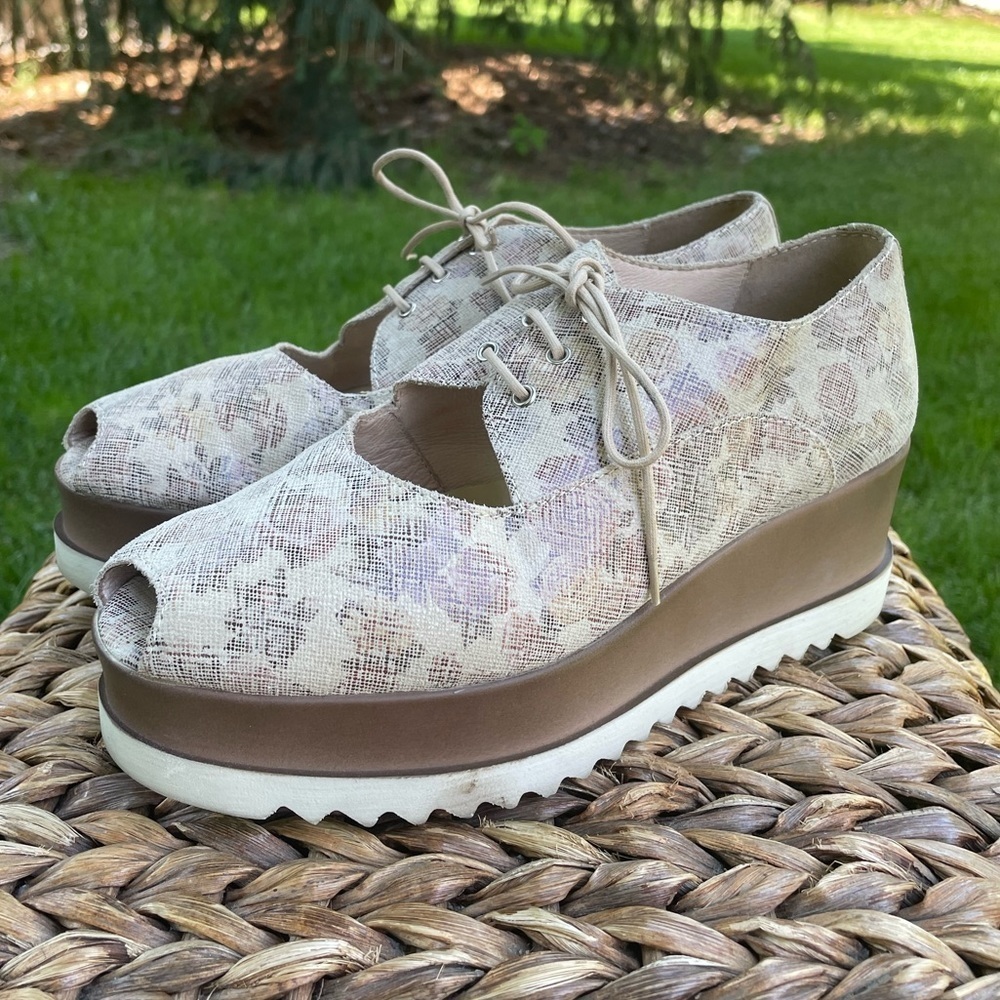 Boho Unity In Diversity Iris Lace Up Neutral Past… - image 3